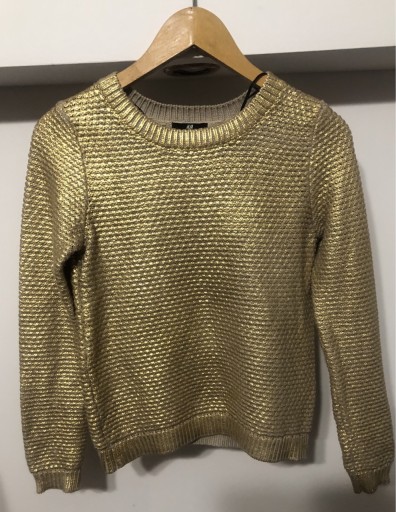 Zdjęcie oferty: Sweterek H&M w kolorze złotym rozmiar XS