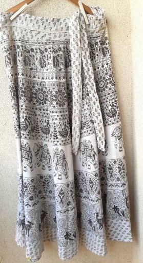 Zdjęcie oferty: L Spódnica Maxi Indyjska Vintage Bawełna