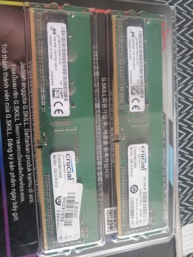 Zdjęcie oferty: 2x4gb Crucial 2133mhz ddr4