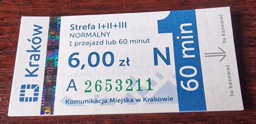Zdjęcie oferty: Bilety MPK normalne jednorazowe 10 szt.
