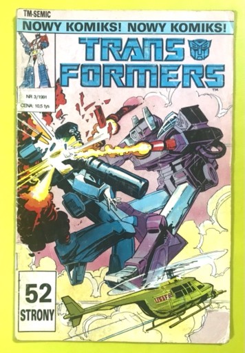 Zdjęcie oferty: Transfomers 3/91 3/1991 komiks tm-semic