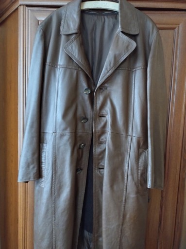 Zdjęcie oferty: ECCO męski płaszcz vintage skóra  naturalna XL 50