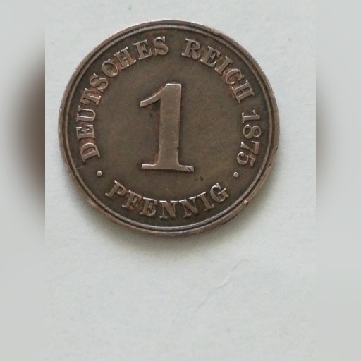 Zdjęcie oferty: 1 pfennig 1875 A Niemcy.