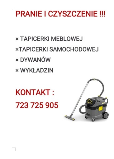 Zdjęcie oferty:  Czyszczenie tapicerki meblowej / samochodowej 