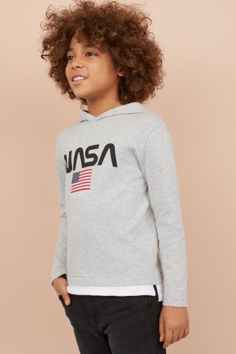 Zdjęcie oferty: H&M Sweterek z kapturem - NASA - NOWY - 170