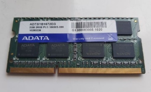 Zdjęcie oferty: Pamięć RAM 2GB 2RX8 PC3