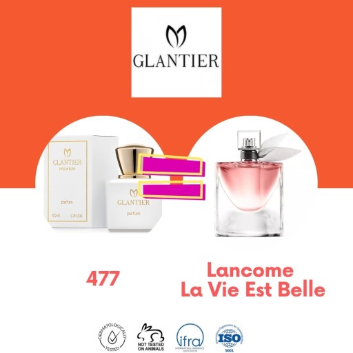 Zdjęcie oferty: GLANTIER 477 Odpowiednik Lancome  La Vie Est Belle