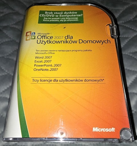 Zdjęcie oferty: Office 2007 dla Użytkowników Domowych - 3 lic BOX