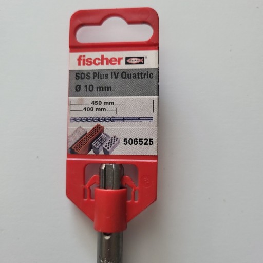 Zdjęcie oferty: Wiertło Fischer SDS Plus IV Quattric 10 mm