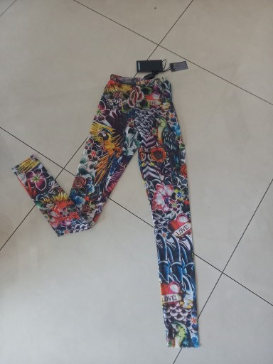 Zdjęcie oferty: Polprzezroczyste legginsy tatoo Dsquared xs