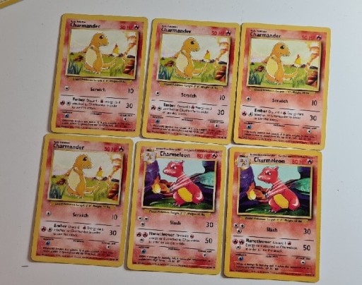 Zdjęcie oferty: Pokemon TCG Charmanderx4, Charmeleonx2 Base Set 