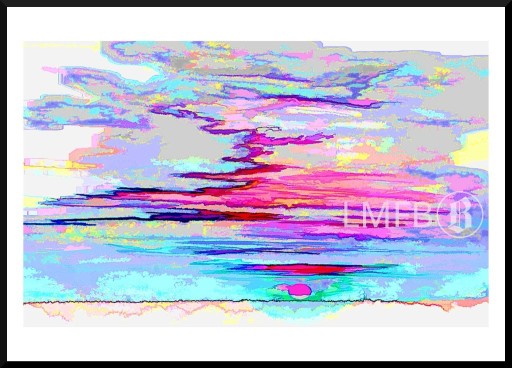 Zdjęcie oferty: Obraz – grafika fine art - „Niepresja – zachód słońca – a cóż by innego”