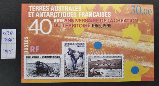 Zdjęcie oferty: 0364 TAAF Antarktyda Francja 1995 **