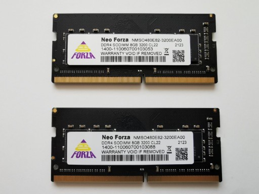 Zdjęcie oferty: Neo Forza 2x8GB SO-DIMM DDR4 3200mhz NMSO480E82