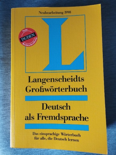 Zdjęcie oferty: Langenscheidt Großwörterbuch Deutsch als ...