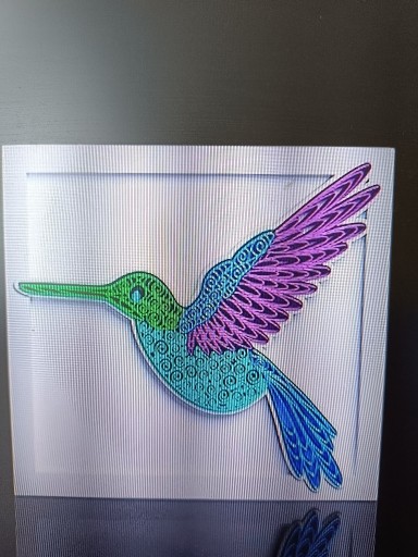 Zdjęcie oferty: Obrazek Kolibra z Druku 3D