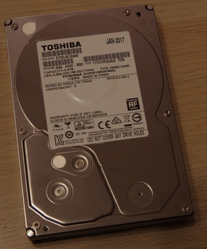 Zdjęcie oferty: Dysk Toshiba DT01ACA300 3TB SATA 3,5" 7200