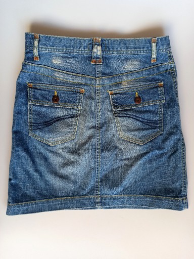 Zdjęcie oferty: Spódnica dżinsowa przecierana S 36 jasnoniebieska