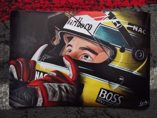 Zdjęcie oferty: Plakat Ayrton Senna Formuła 1 30x45