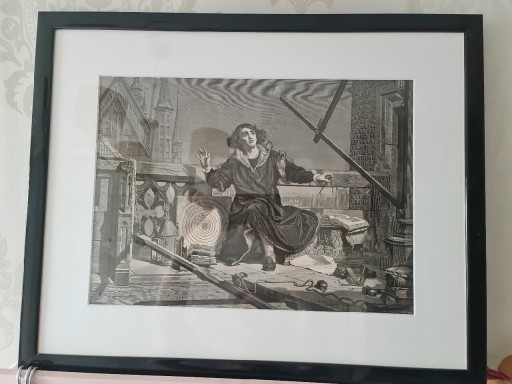 Zdjęcie oferty: Drzeworyt "Astronom Kopernik, rozmowa z Bogiem"