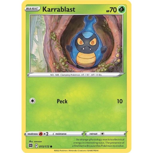 Zdjęcie oferty: Karta Pokemon Karrablast - 015/172 - Common