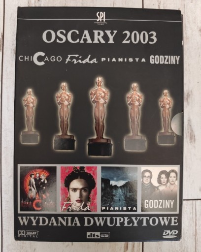 Zdjęcie oferty: Oscary 2003 BOX DVD pianista Frida Chicago godziny