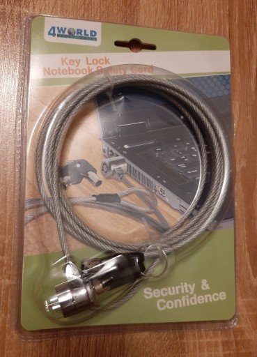 Zdjęcie oferty: Linka zabezpieczająca do laptopa Key Lock Notebook