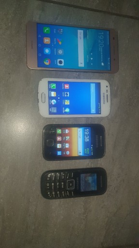 Zdjęcie oferty: Zestaw 4x Huawei Y6 CAM-L21, Samsung Galaxy Trend Plus GT-S7580,S5360,E1200