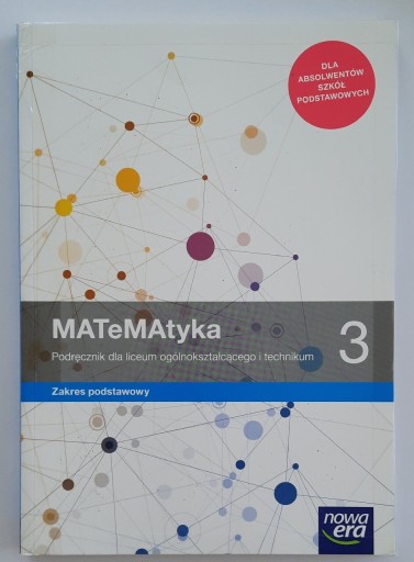 Zdjęcie oferty: Matematyka 3 Nowa Era zakres podstawowy