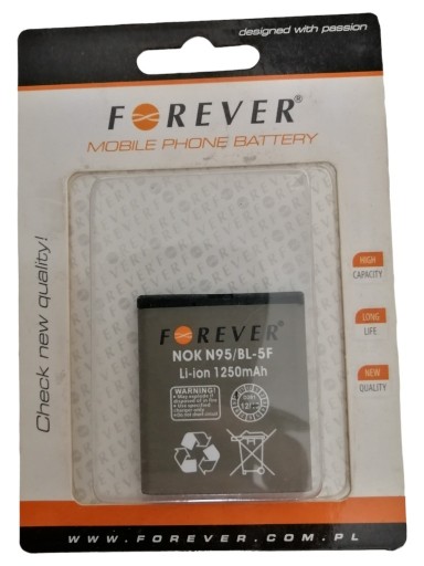 Zdjęcie oferty: Bateria do telefonu Nokia N95 1250 mAh