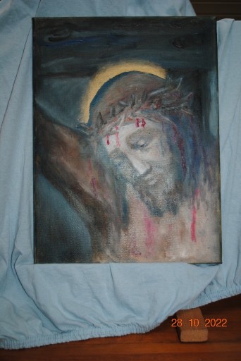 Zdjęcie oferty: Śmierć   Jezusa na krzyżu wym 40 x 30cm 