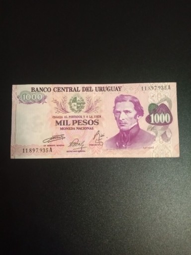 Zdjęcie oferty: Urugwaj 1000 pesos.
