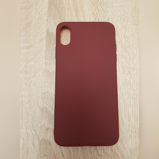 Zdjęcie oferty:  iPhone XS MAX case etui obudowa czerwony bordowy!