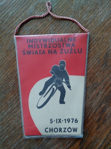 Zdjęcie oferty: Proporczyk PRL, Mistrzostwa Świata w żużlu 1976r 