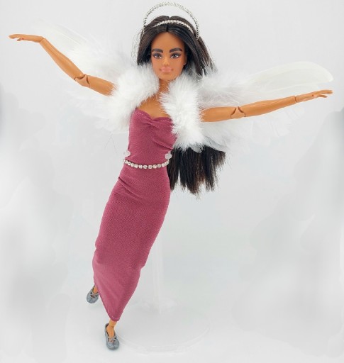 Zdjęcie oferty: Sukienka ubranko dla Barbie strój Anioła 8 elemen
