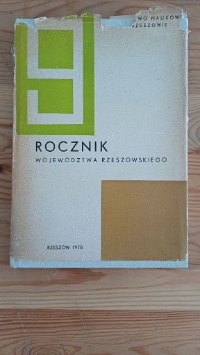 Zdjęcie oferty: Rocznik Województwa Rzeszowskiego, R. IX, 1978, t. IX