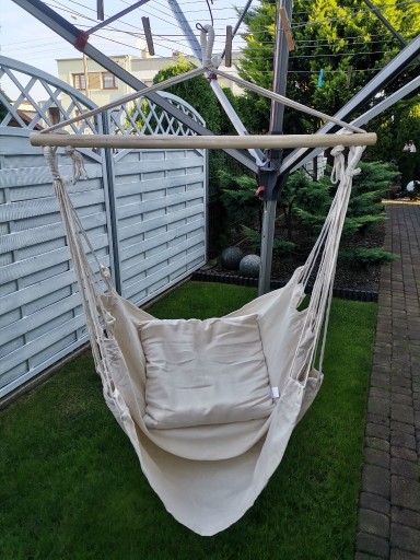 Zdjęcie oferty: Piękny wiszący fotel ogrodowy z poduszką-nowy