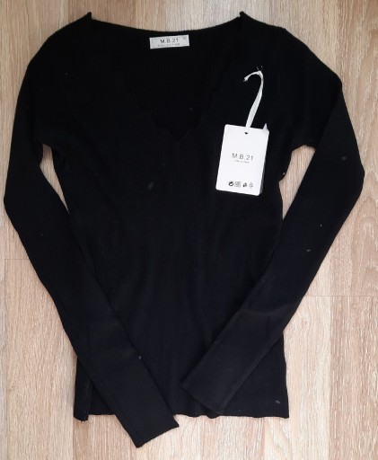 Zdjęcie oferty: Elegancki sweter M.B.21 czarny sweterek 38 M