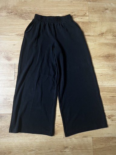 Zdjęcie oferty: wysyłka dzisiaj czarne dresy ZARA M baggy szerokie nogawki bawełna