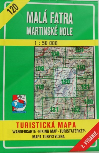 Zdjęcie oferty: MAPA TURYSTYCZNA MAŁA FATRA Martinske Hole