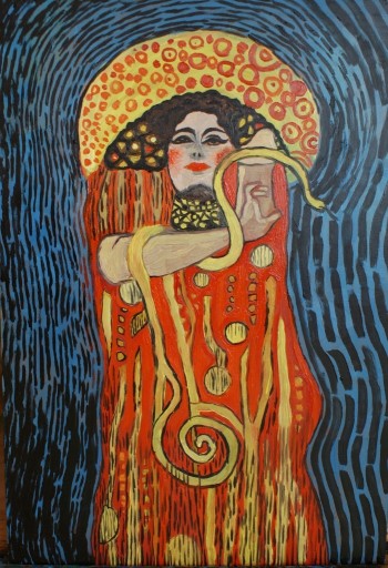 Zdjęcie oferty: inspirowany Gustav Klimt secesja kobieta lady 