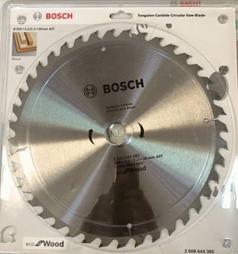Zdjęcie oferty: Tarcza pilarska ECO FOR WOOD Bosch 305mm