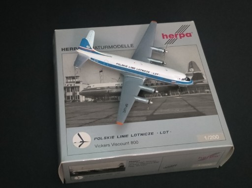 Zdjęcie oferty: Vickers Viscount 800 PLL LOT 1/200 HERPA