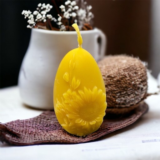 Zdjęcie oferty: Świeca świeczka z wosku pszczelego jajko Wielkanoc