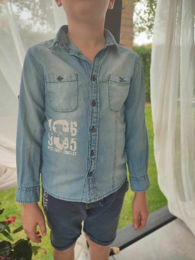 Zdjęcie oferty: Koszula coccodrillo 128 miękki jeans chłopiec