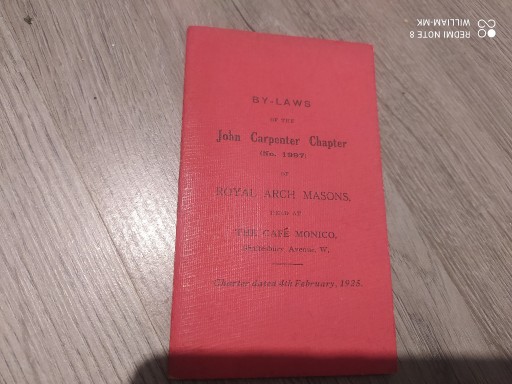 Zdjęcie oferty: książka/dokument   Anglia  masoński  -  masoni 