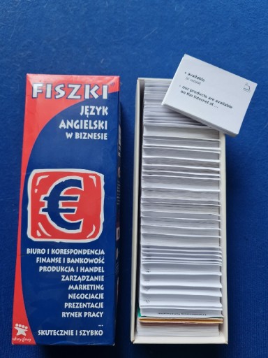 Zdjęcie oferty: Fiszki angielski w biznesie 1040 kartoników