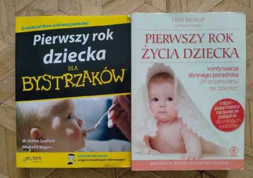 Zdjęcie oferty: Pierwszy rok życia dziecka książki 2 szt. 