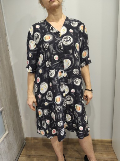 Zdjęcie oferty: Hans Erras jedwabna tunika sukienka vintage retro rozmiar 44