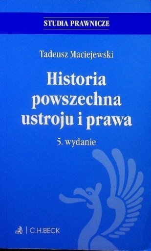 Zdjęcie oferty: Historia powszechna ustroju i prawa